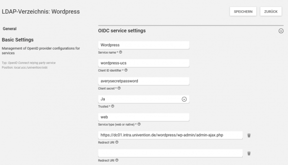 OIDC-udm-settings